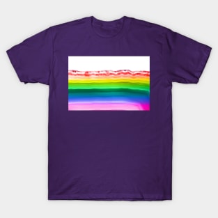 Rainbow colors agate slice mineral T-Shirt